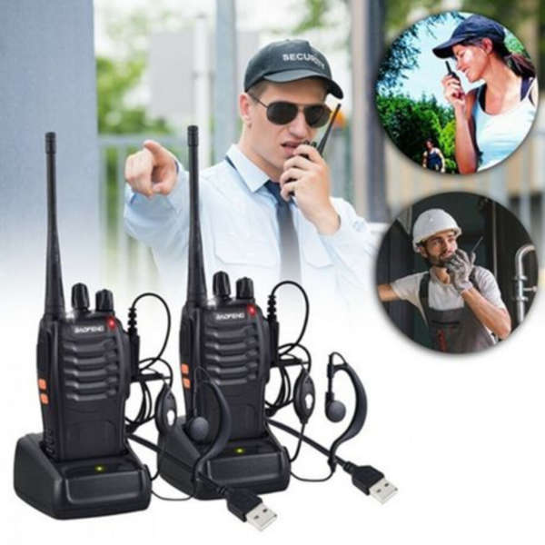 Baofeng BF-888S 16-Channel UHF 400-470MHz Walkie Talkie 2 Way Radio 4 Piece