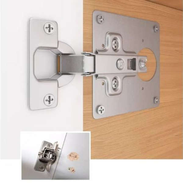 Cupboard Cabinet Door Hinge Repair Plates 2 Pack