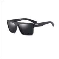 Dubery Stylish Vintage Polarized Sunglasses Black C01