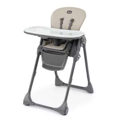 Chicco Polly Compact Easy-Clean Highchair (Taupe)
