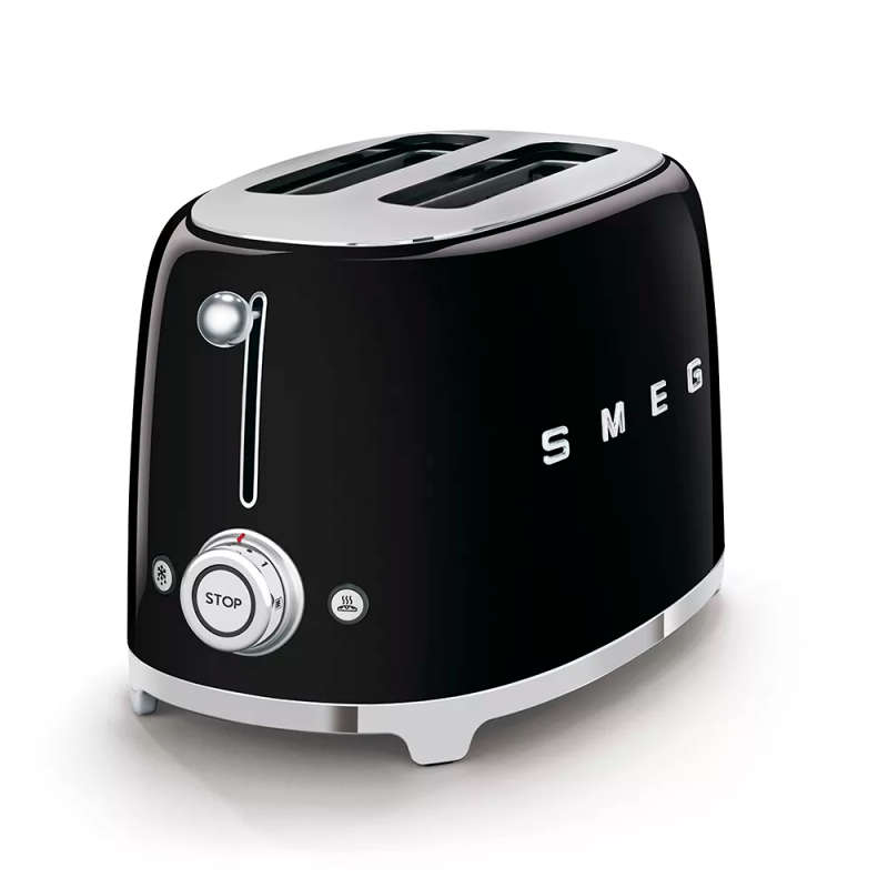 Smeg Retro 2 Slice Toaster Black