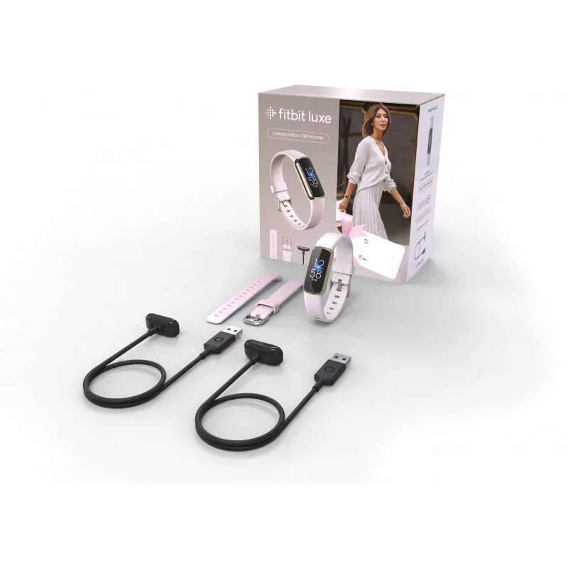 Fitbit Luxe Fitness & Wellness Tracker Bundle - New Unsealed
