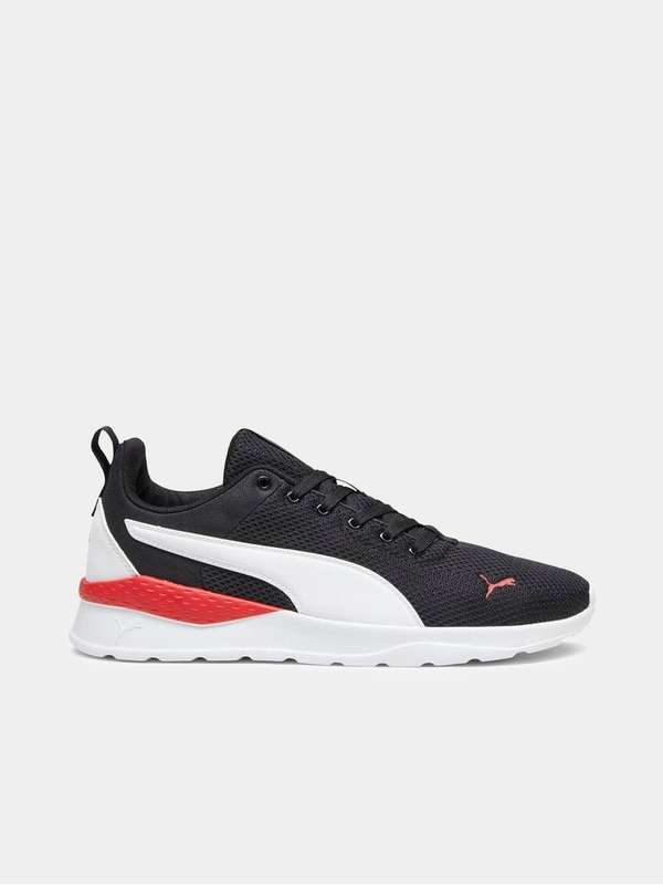 PUMA ANZARUN LITE BLK WHITE RED RUNNING SHOES