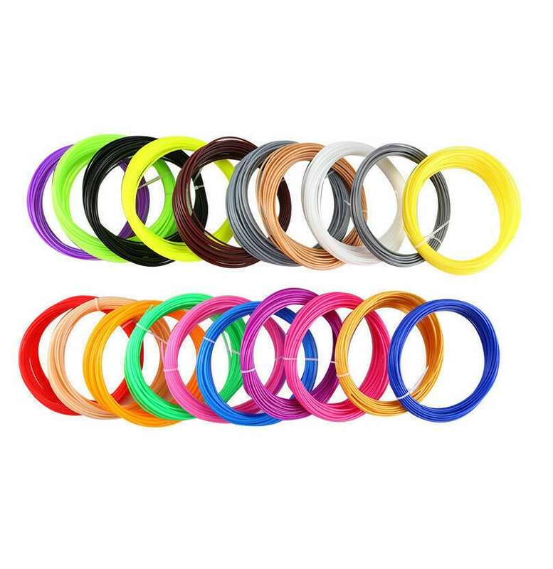 3D Pen PLA Filament Refills  20 colors
