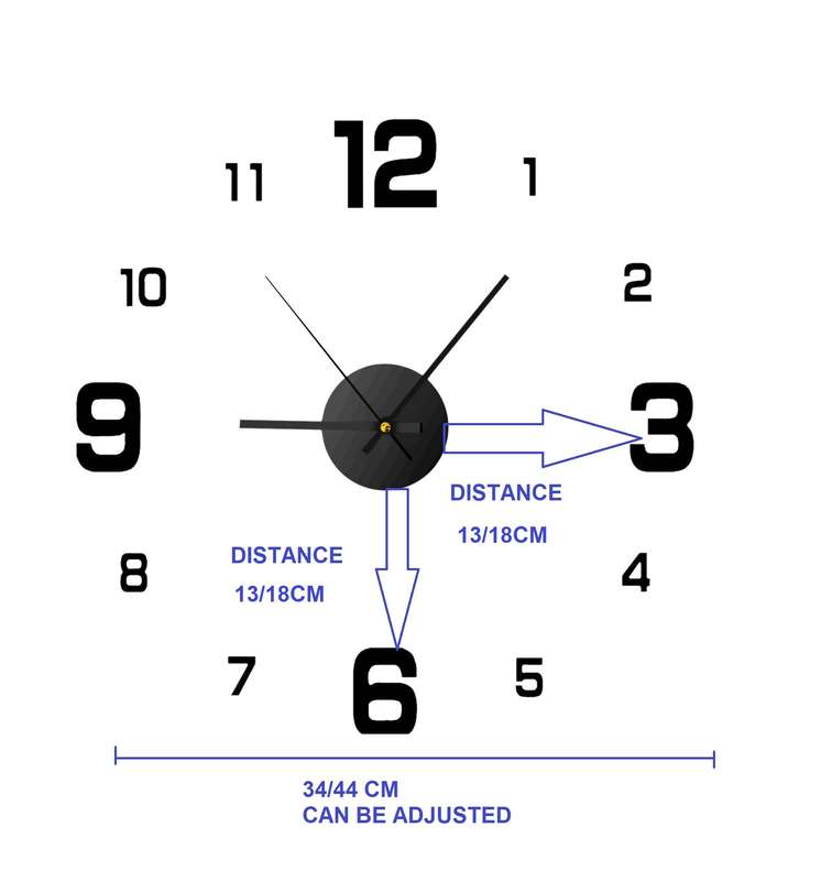 DIY Frameless Modern Wall Clock