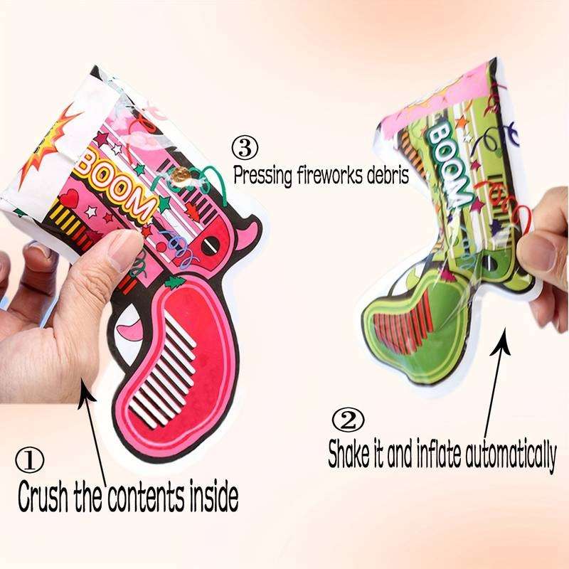 Confetti Party Popper Gun - Pack of 6
