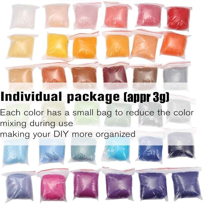 Needle Felting Kit with Storage Box - 40 Colours