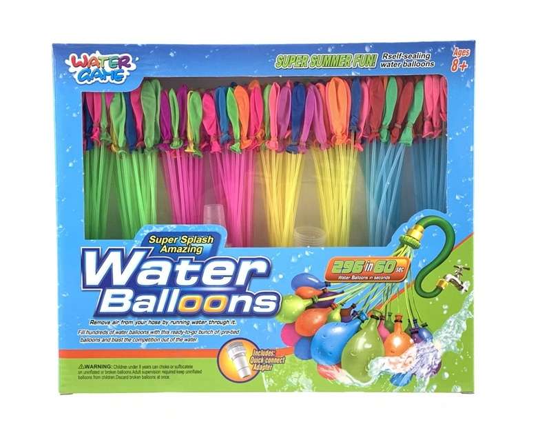 Rapid Filling Self-tying Water Balloons  296 Pieces