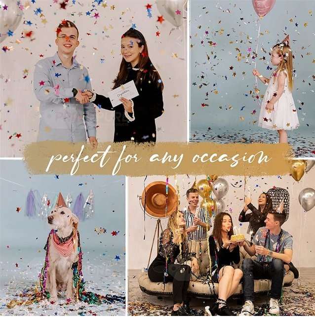 Confetti Party Popper Gun - Pack of 6