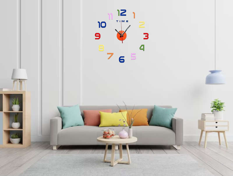 Kids DIY Frameless Clock