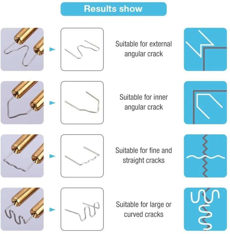 Hot Staples for Plastic Welding Gun - 1800 Pieces