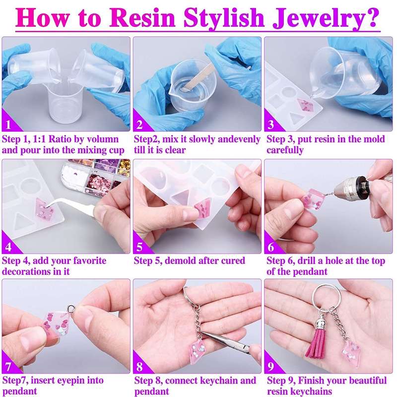 Resin Epoxy Starter Kit with Pigment - 239 PC