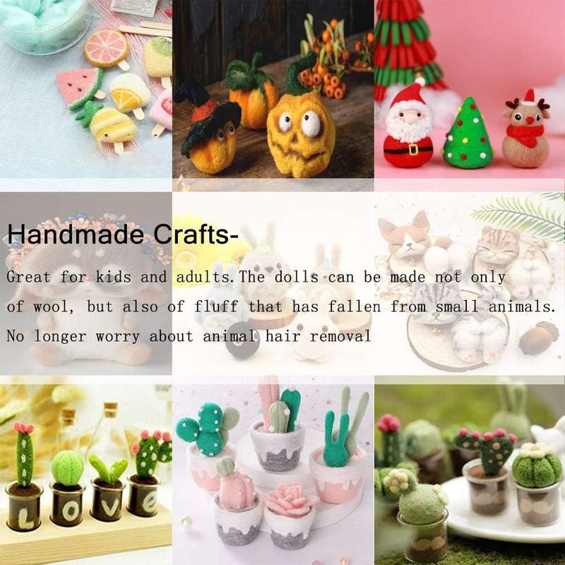 Needle Felting Kit with Storage Box - 40 Colours