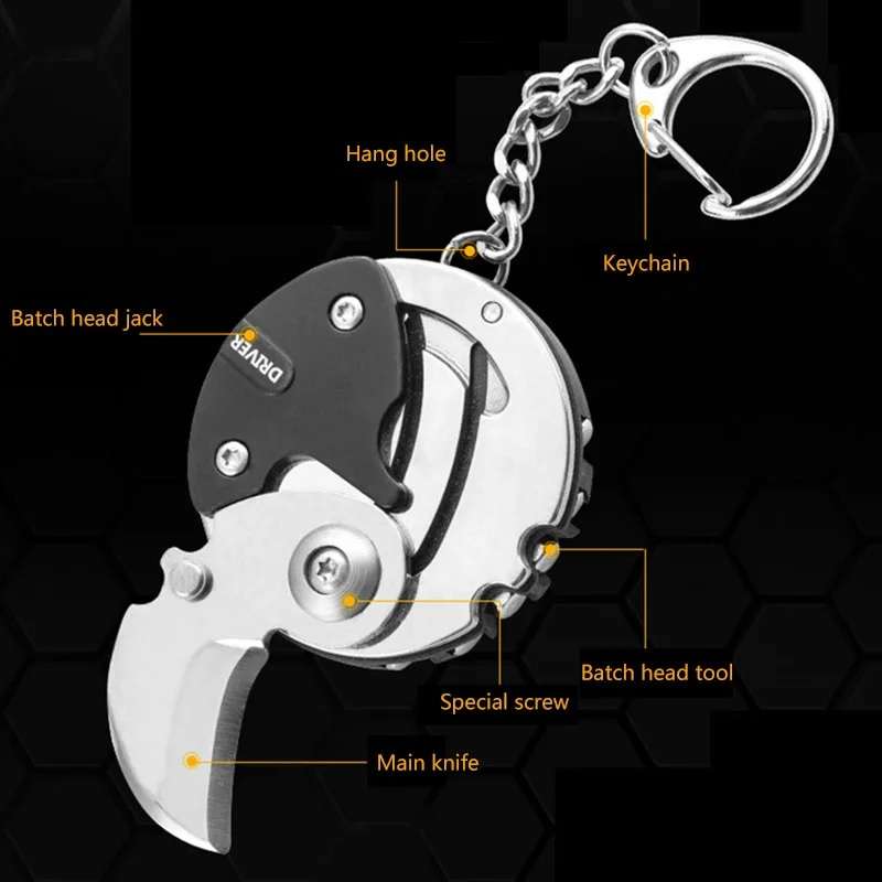 Multipurpose knife and Screwdriver Key chain
