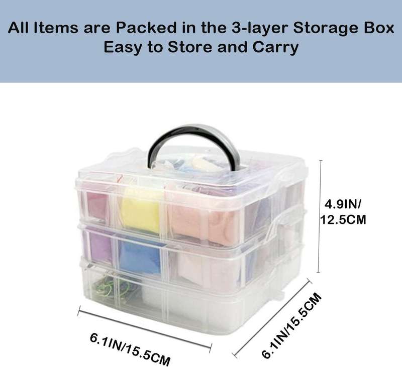 Needle Felting Kit with Storage Box - 40 Colours