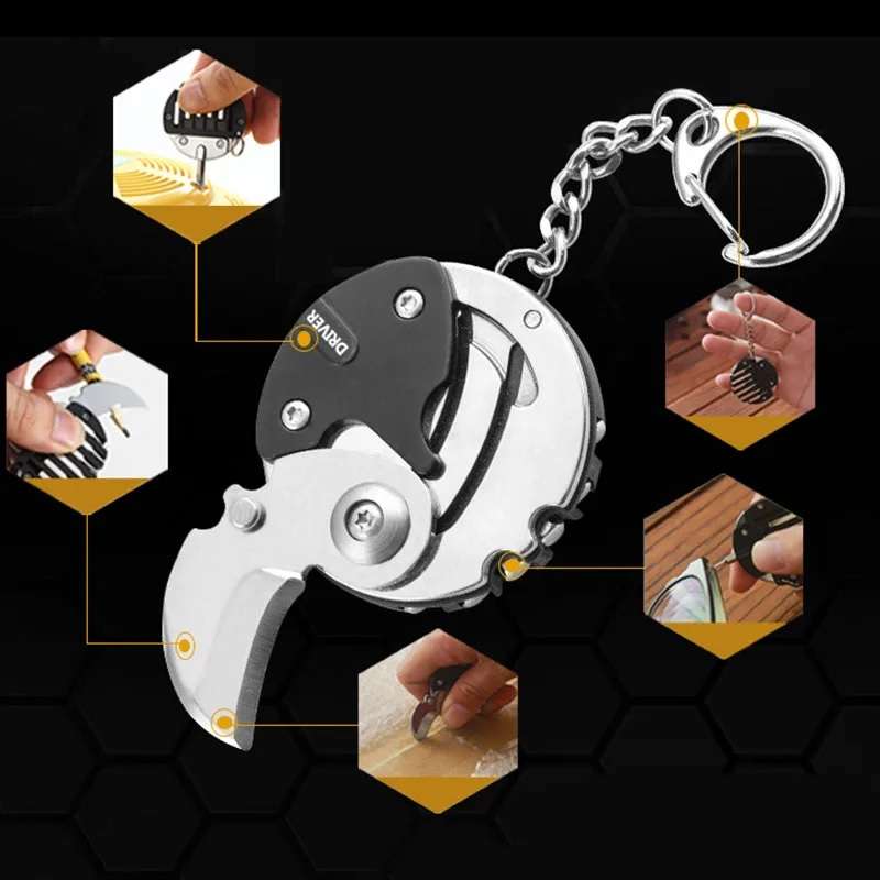 Multipurpose knife and Screwdriver Key chain