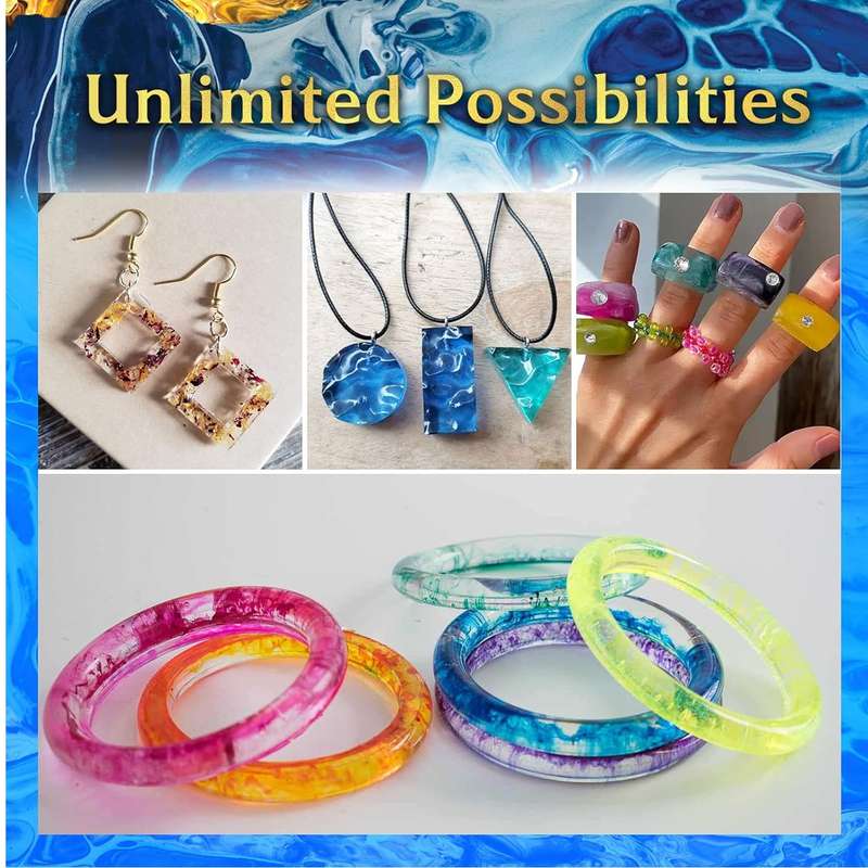 Resin Epoxy Starter Kit with Pigment - 239 PC