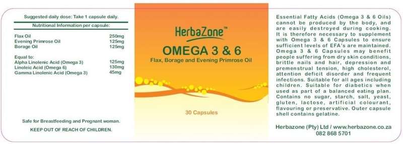 HerbaZone Omega 3 and 6