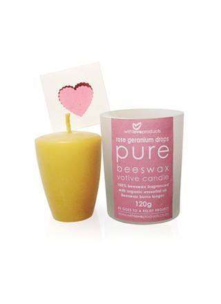 Drops Pure Beeswax Votive Candle
