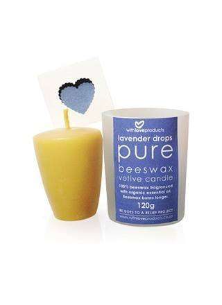 Drops Pure Beeswax Votive Candle