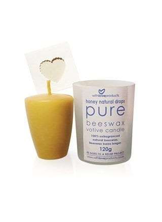 Drops Pure Beeswax Votive Candle