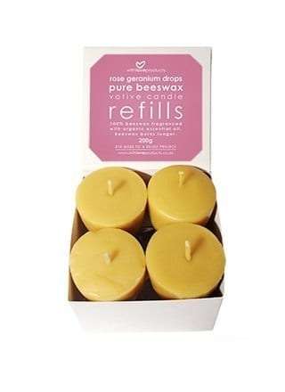 Drops Pure Beeswax Votive Candle Refills (4 Refills)