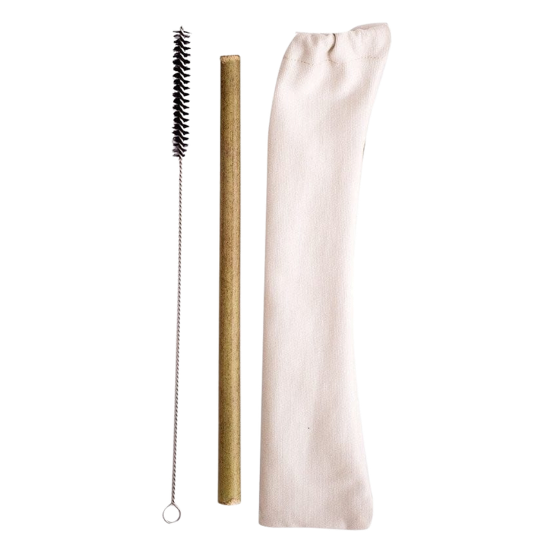 Bamboo Straw with Bag & Cleaner