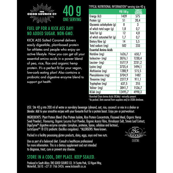 KickAss Plant Protein Salted Caramel