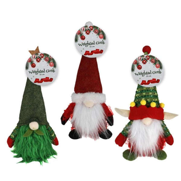 Christmas Weighted Gonks 35cm