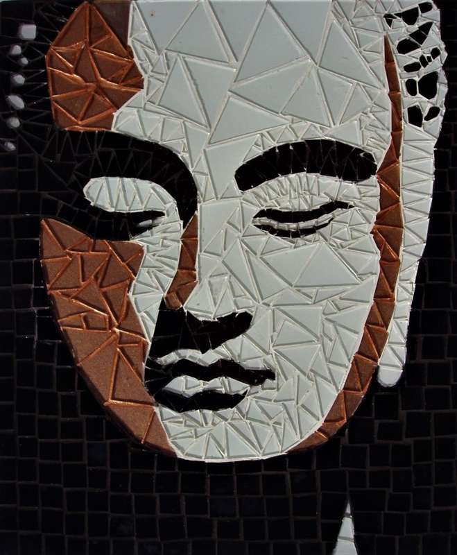 Handcrafted Glass Mosaic  Buddha