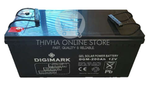 2 x 12V 200AH Deep Cycle Gel Battery - Digimark (2PCS - 24V)