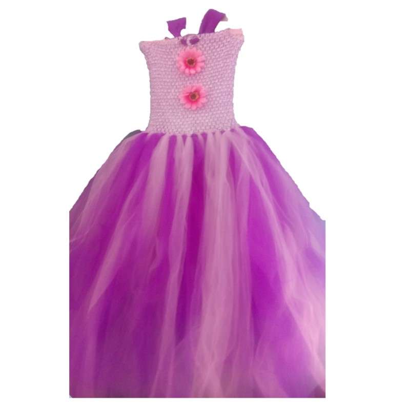 Girls Tutu Dress - Red and Yellow - 5-8y - 55cm