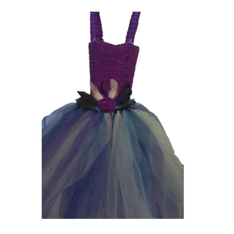 Girls Tutu Dress - Red and Yellow - 5-8y - 55cm