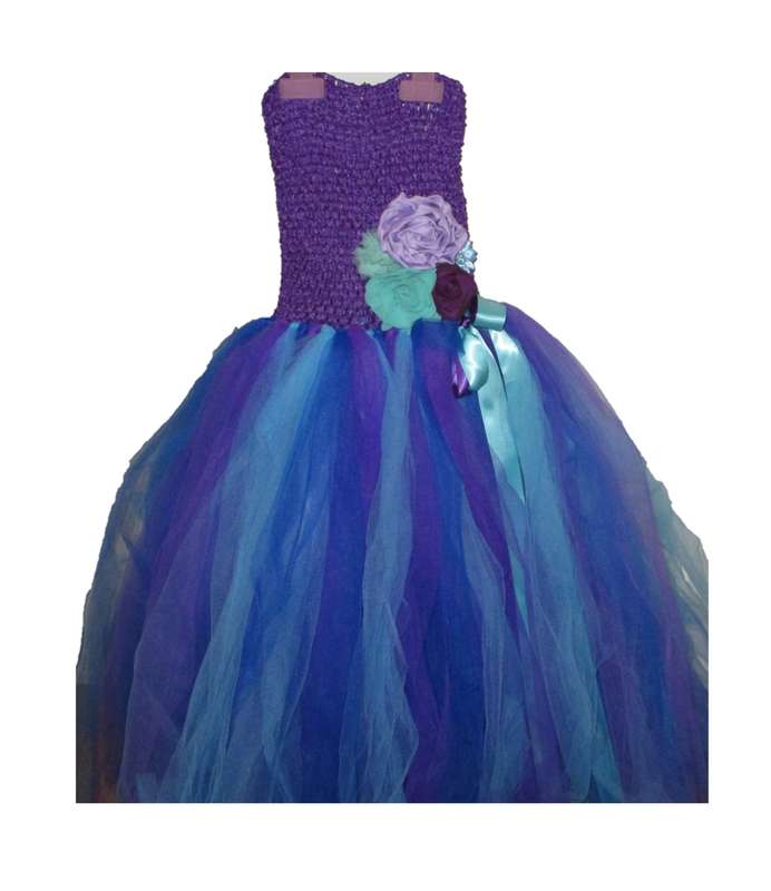 Girls Tutu Dress - Red and Yellow - 5-8y - 55cm