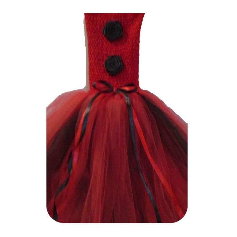 Girls Tutu Dress - Red and Yellow - 5-8y - 55cm