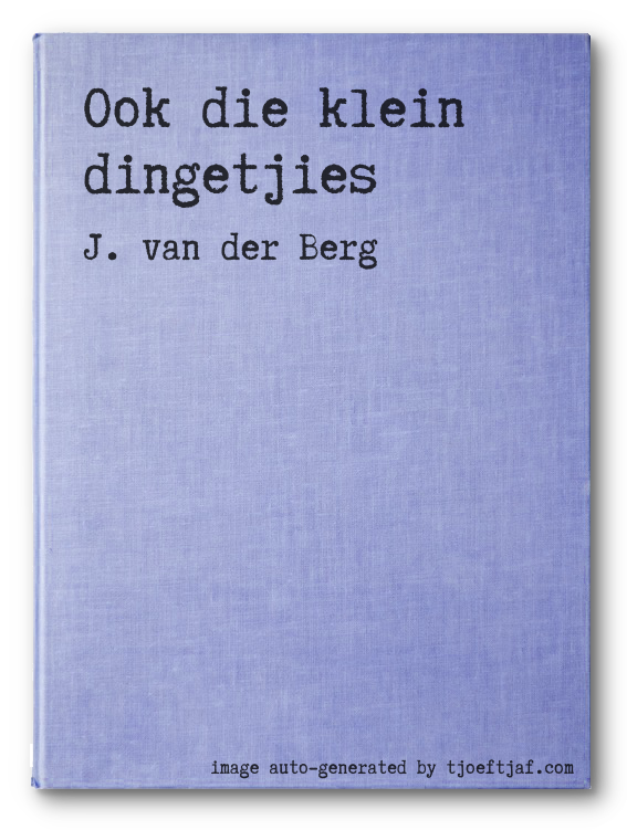 Ook die klein dingetjies