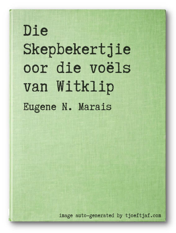 Die Skepbekertjie oor die vols van Witklip