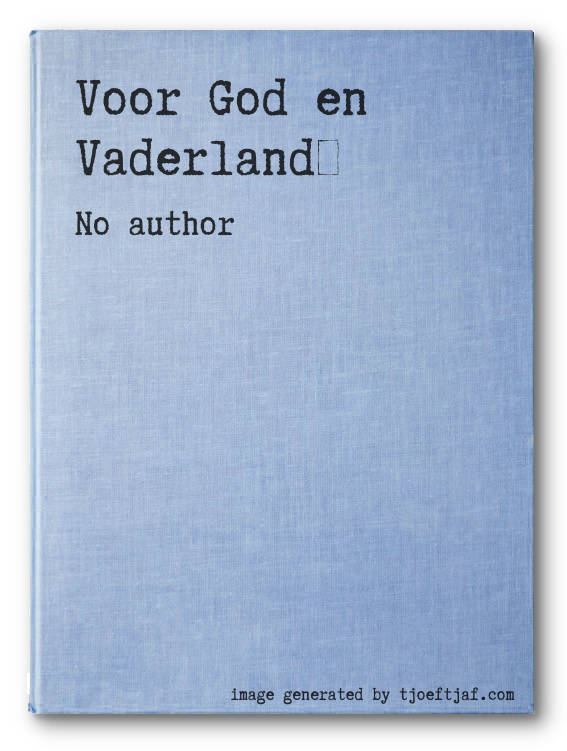 Voor God en Vaderland