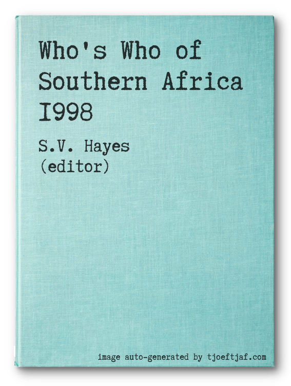 Who's Who of Southern Africa 1998