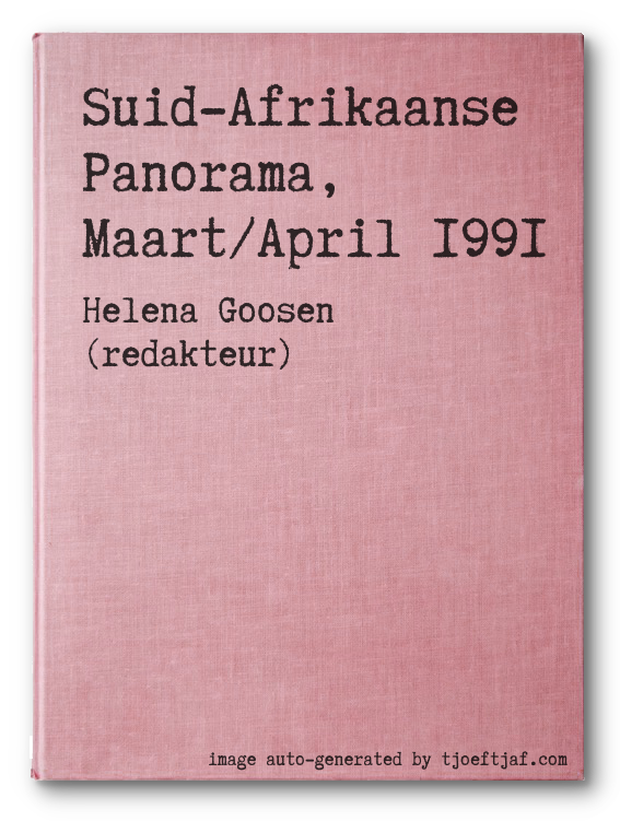 Suid-Afrikaanse Panorama, Maart/April 1991
