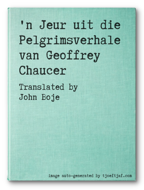 'n Jeur uit die Pelgrimsverhale van Geoffrey Chaucer