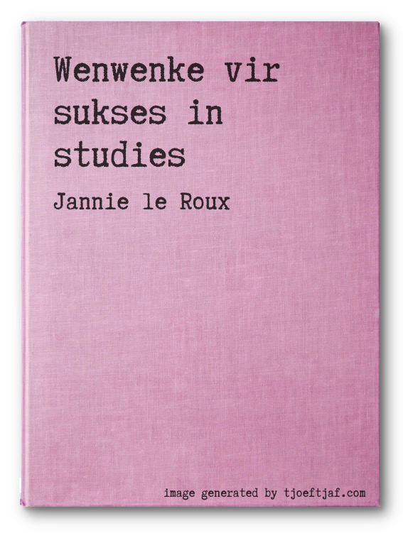 Wenwenke vir sukses in studies