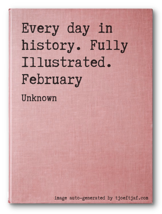 Every day in history. Fully Illustrated. February