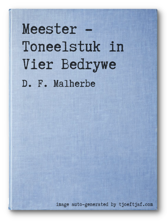 Meester - Toneelstuk in Vier Bedrywe