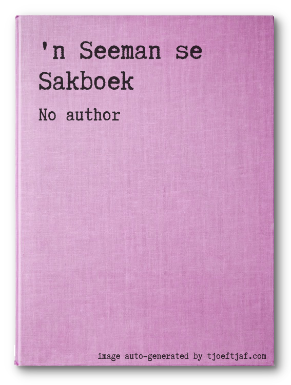 'n Seeman se Sakboek