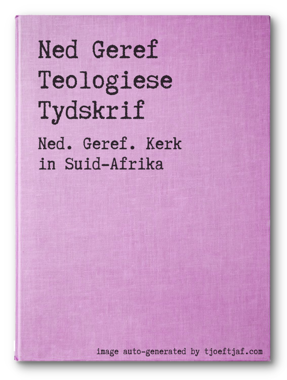 Ned Geref Teologiese Tydskrif