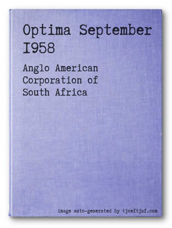 Optima September 1958