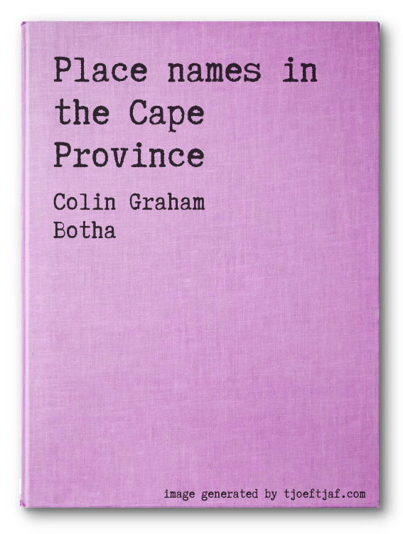 Place names in the Cape Province