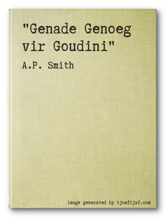 """Genade Genoeg vir Goudini"""
