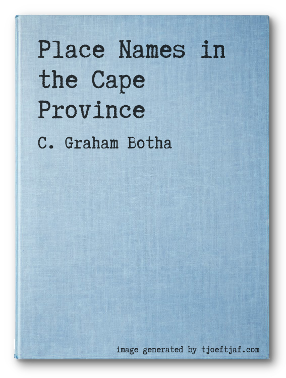 Place Names in the Cape Province